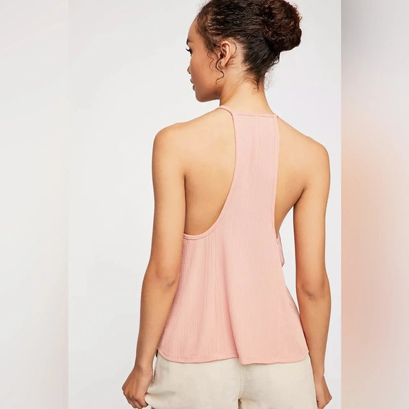 INTIMATELY by FREE PEOPLE NWOT Slinky Slinky Tank in Salmon - Picture 2 of 8